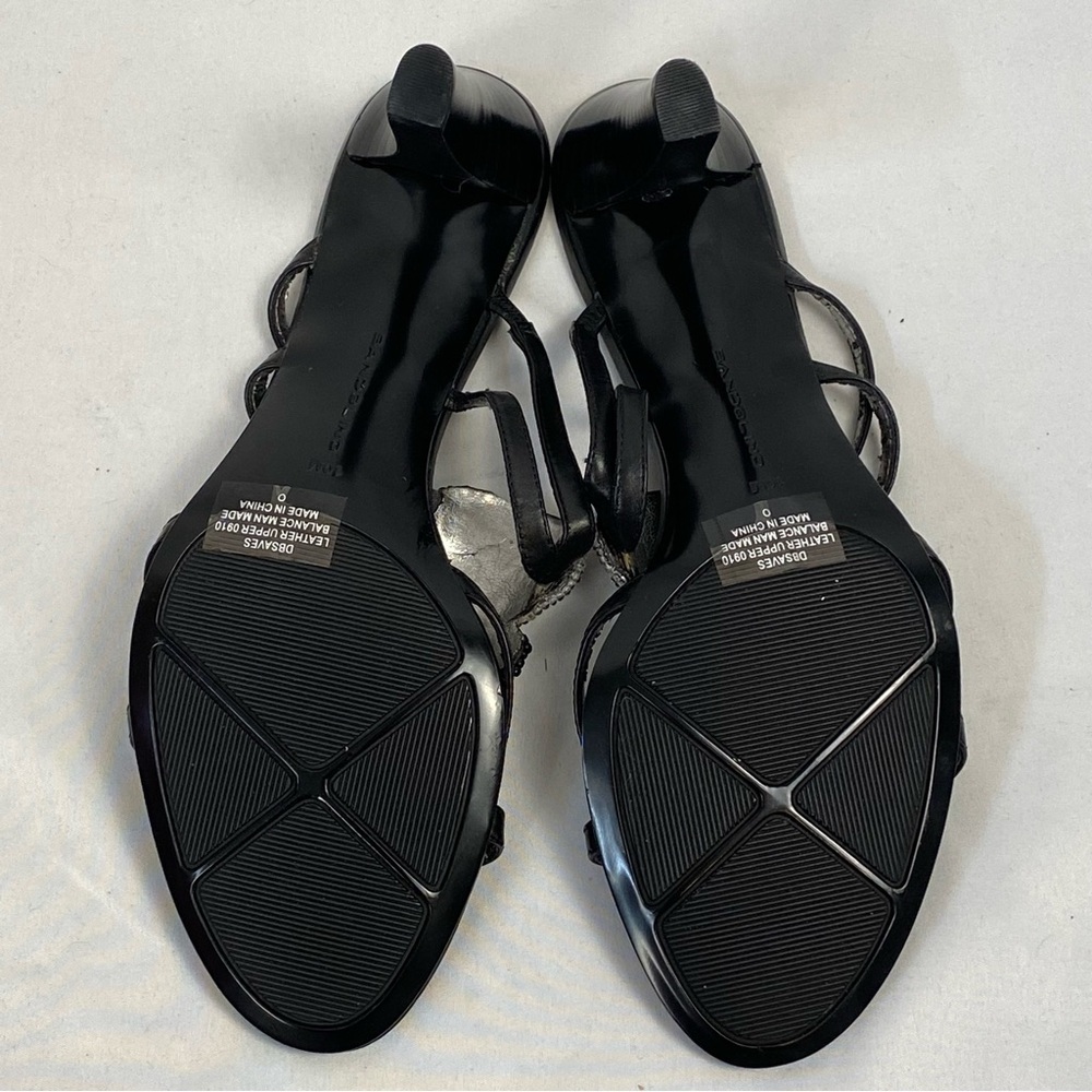 Bandolino Black Strappy Beaded Heels Size 10 M New With Defect - Picture 14 of 16